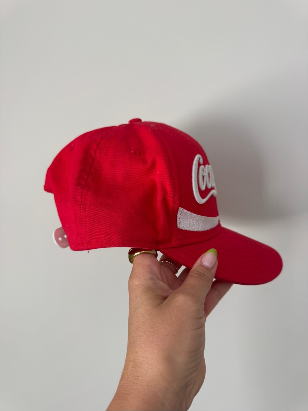 Coca-Cola Red Cap with White Script Logo - Picture 3 of 6